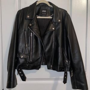 ZARA faux leather jacket
